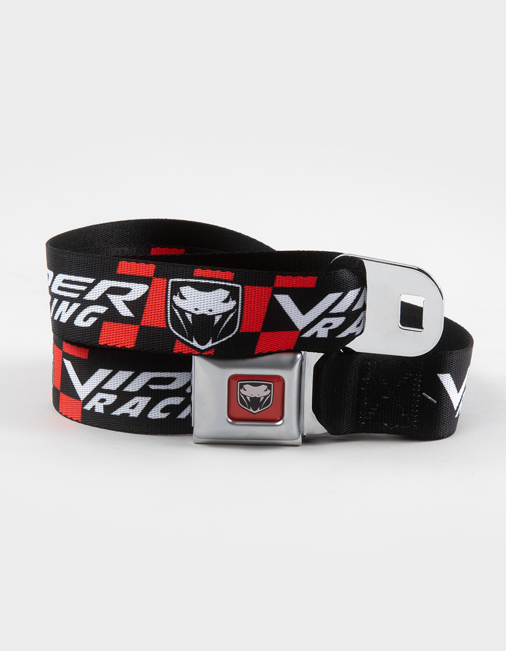 BUCKLE-DOWN Viper Racing Seatbelt Belt - BLK/RED