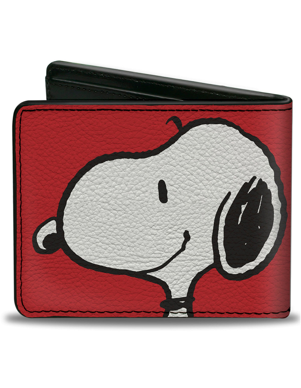 BUCKLE-DOWN x Peanuts Snoopy Smiling Profile Pose Bifold Wallet - RED COMBO