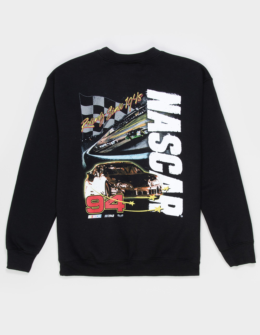 TILLYS x NASCAR Track Boys Crewneck Sweatshirt - BLACK