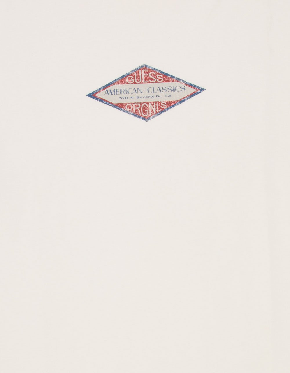 GUESS ORIGINALS Trademark Mens Tee - CREAM