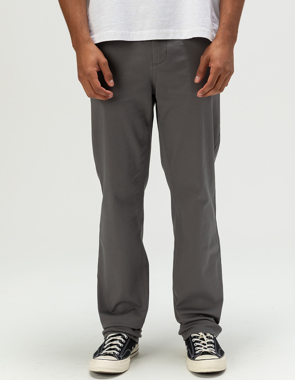 RSQ Mens Slim Straight Chino Pants - CHARCOAL