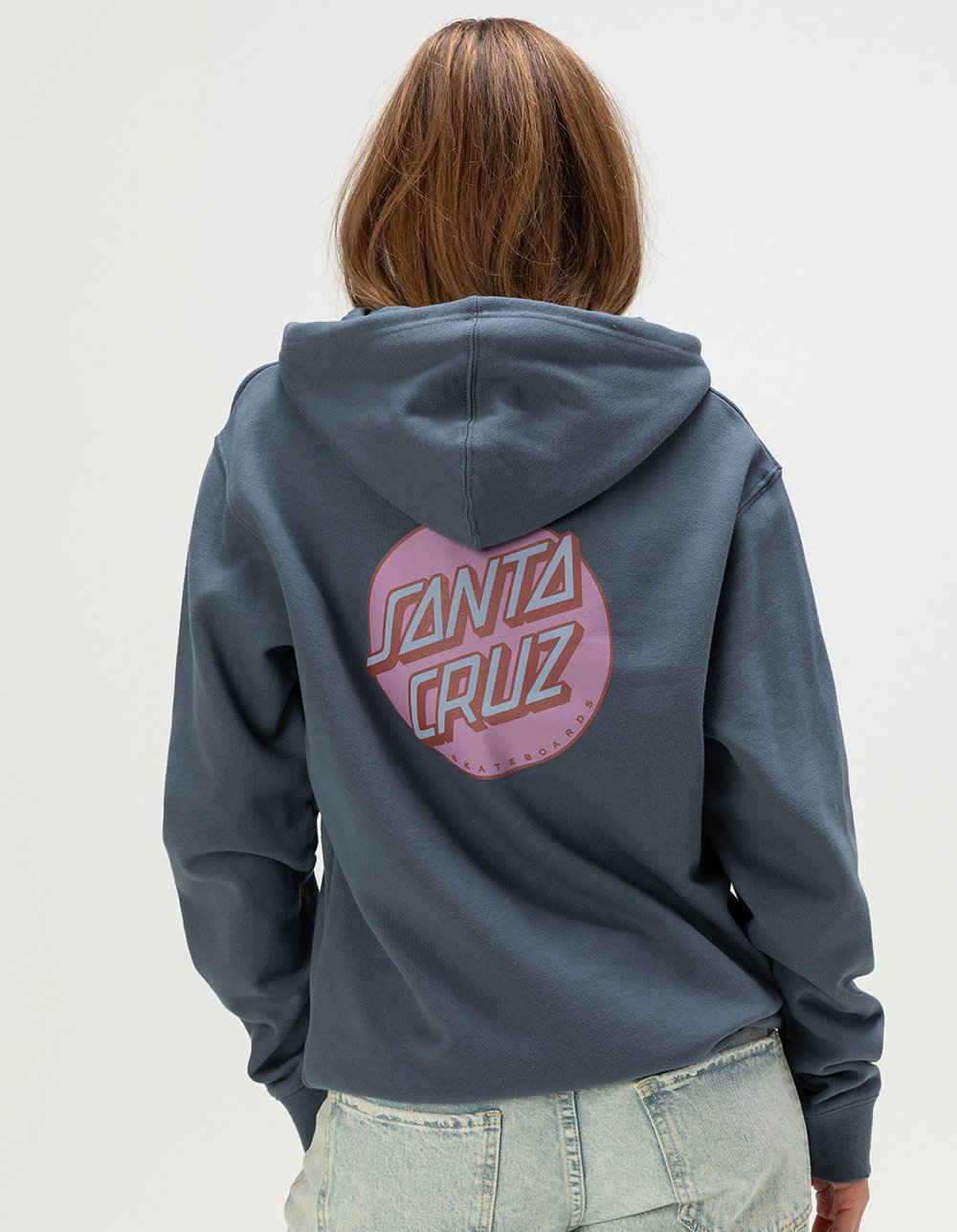 SANTA CRUZ Other Dot Womens Hoodie - DARK BLUE