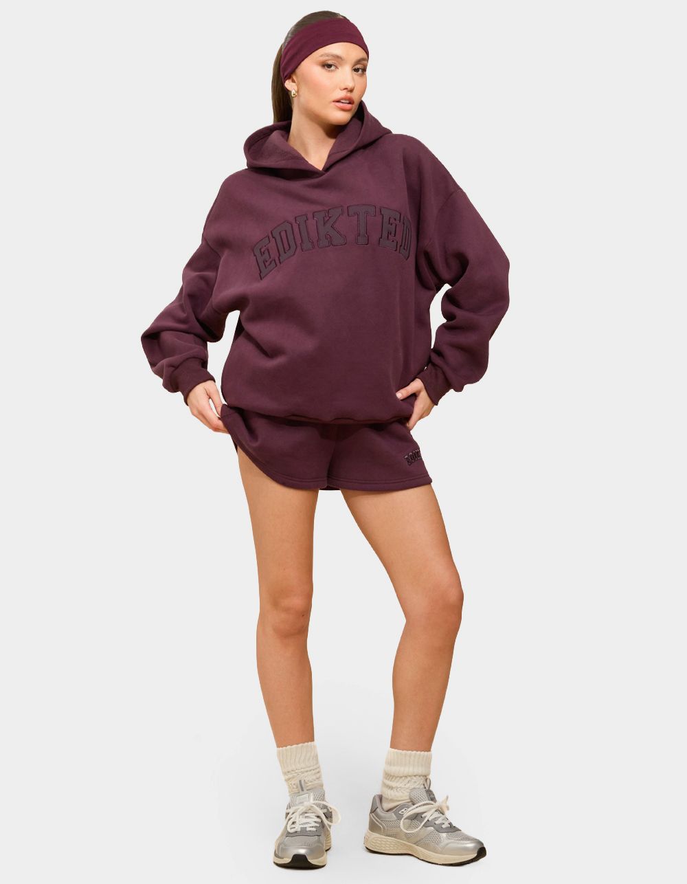 Edikted Girl Hoodie - PURPLE