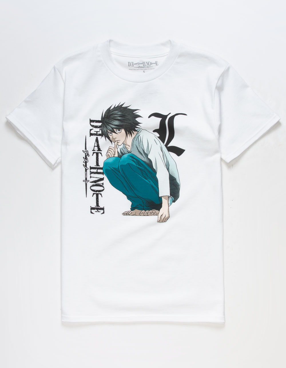 DEATH NOTE Ryuzaki Mens Tee - WHITE - L | Tillys