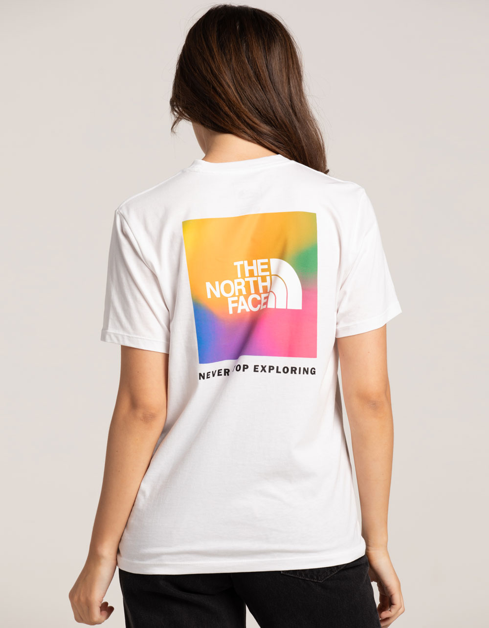 THE NORTH FACE Never Stop Exploring Womens Tee - WHITE/MULTI | Tillys