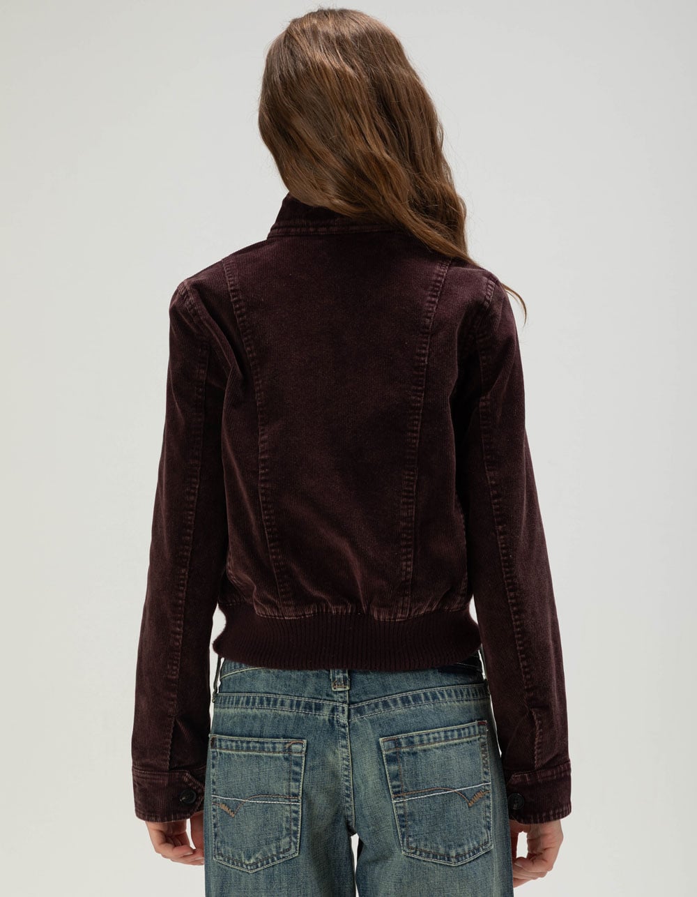 BDG Urban Outfitters Roxy Womens Corduroy Jacket - WINE