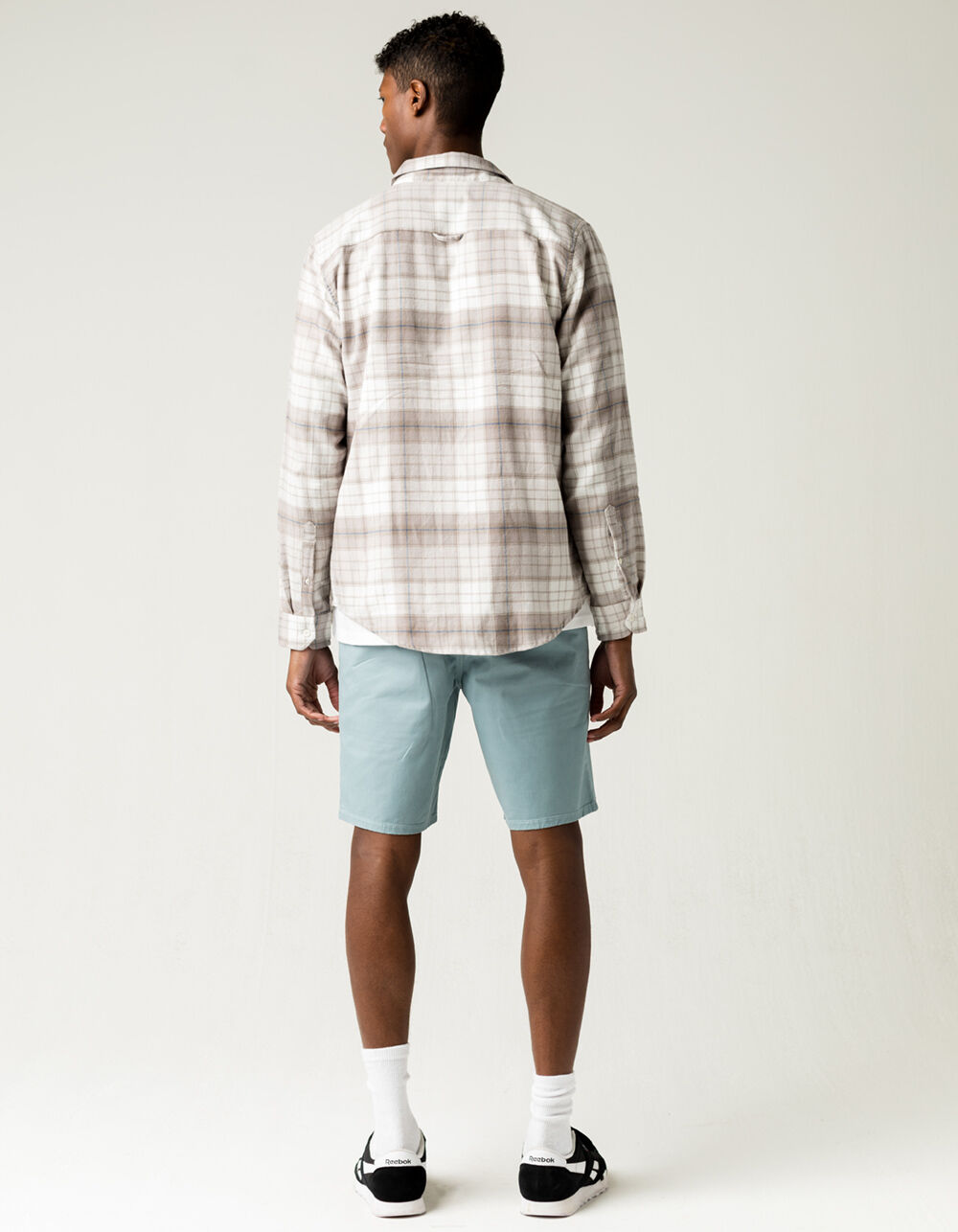 RSQ Mid Length Mens Black Chino Shorts DUSTY BLUE Tillys