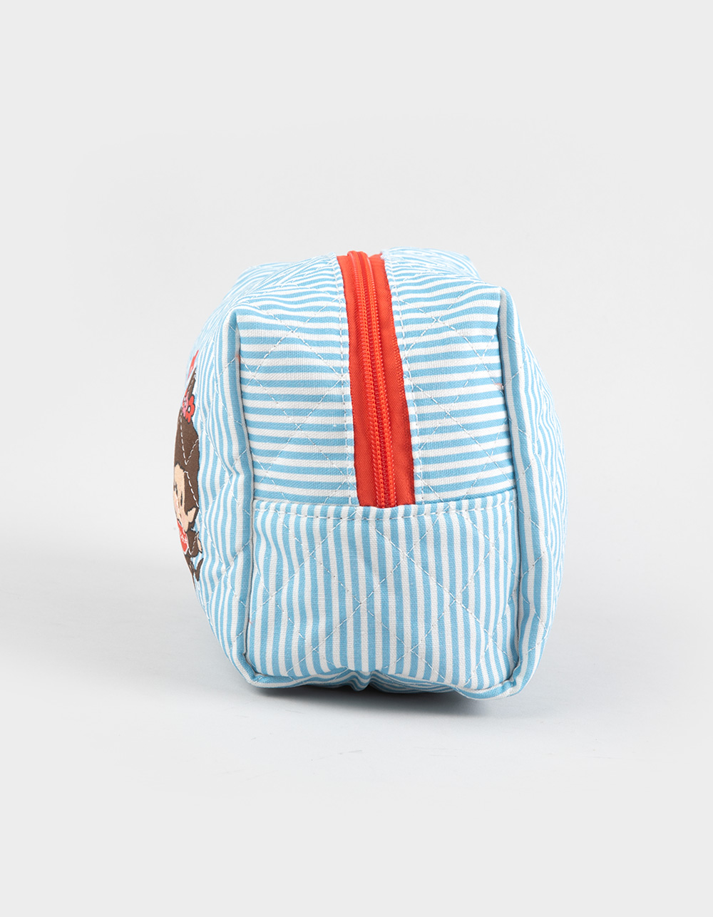 MONCHHICHI Striped Makeup Pouch - BLUE