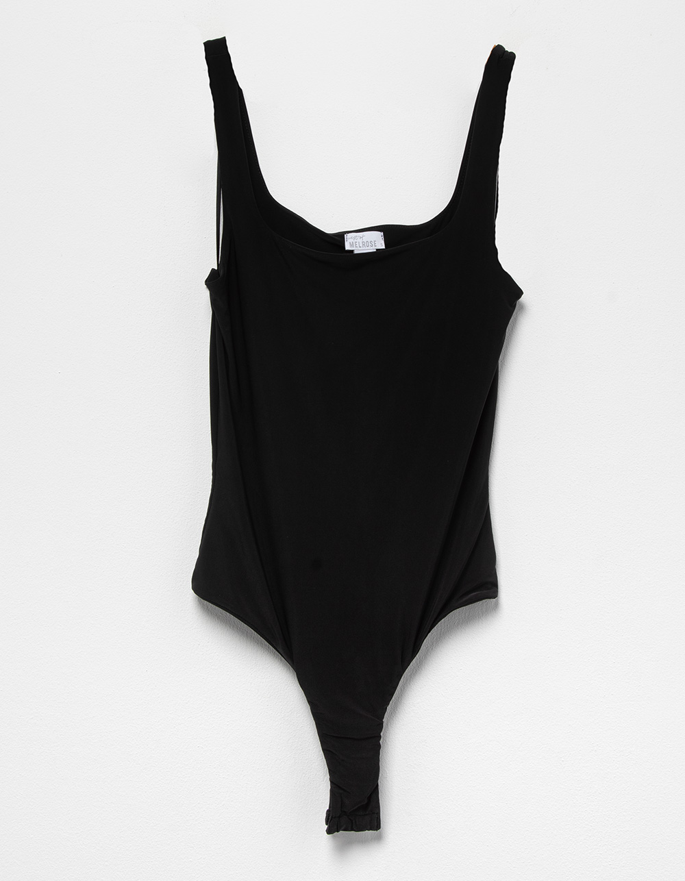WEST OF MELROSE Seamless Square Neck Womens Bodysuit BLACK Tillys