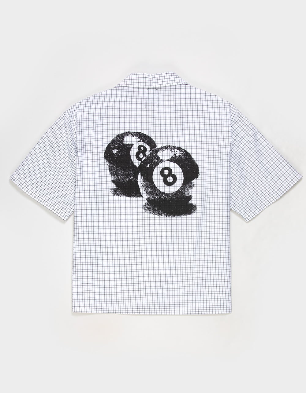 RSQ Mens Graphic Crop Button Up Shirt - BLK/WHT