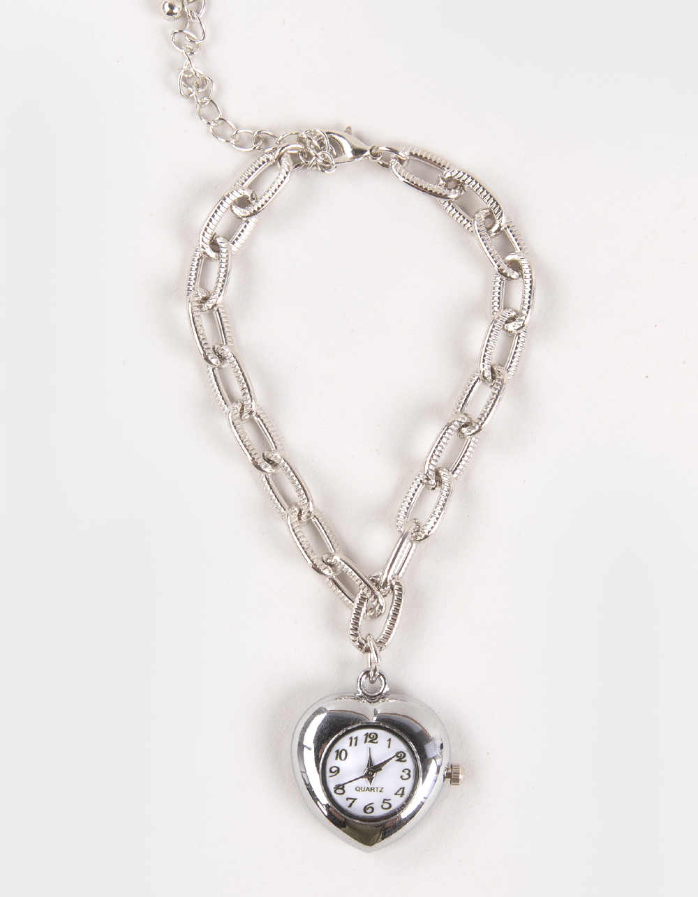 FULL TILT Heart Watch Bracelet  - SILVER