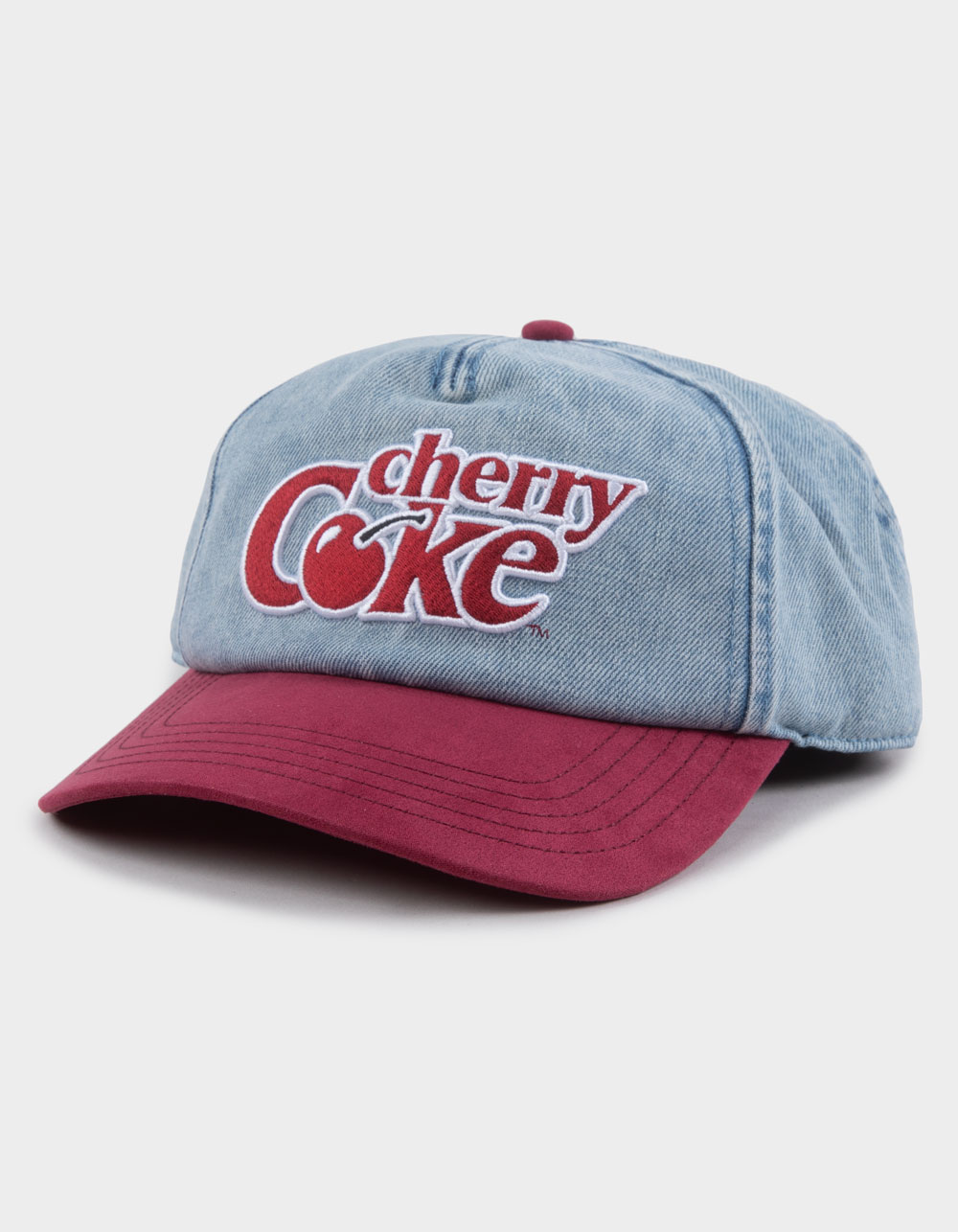 AMERICAN NEEDLE Cherry Coke Womens Snapback Dad Hat - DENIM