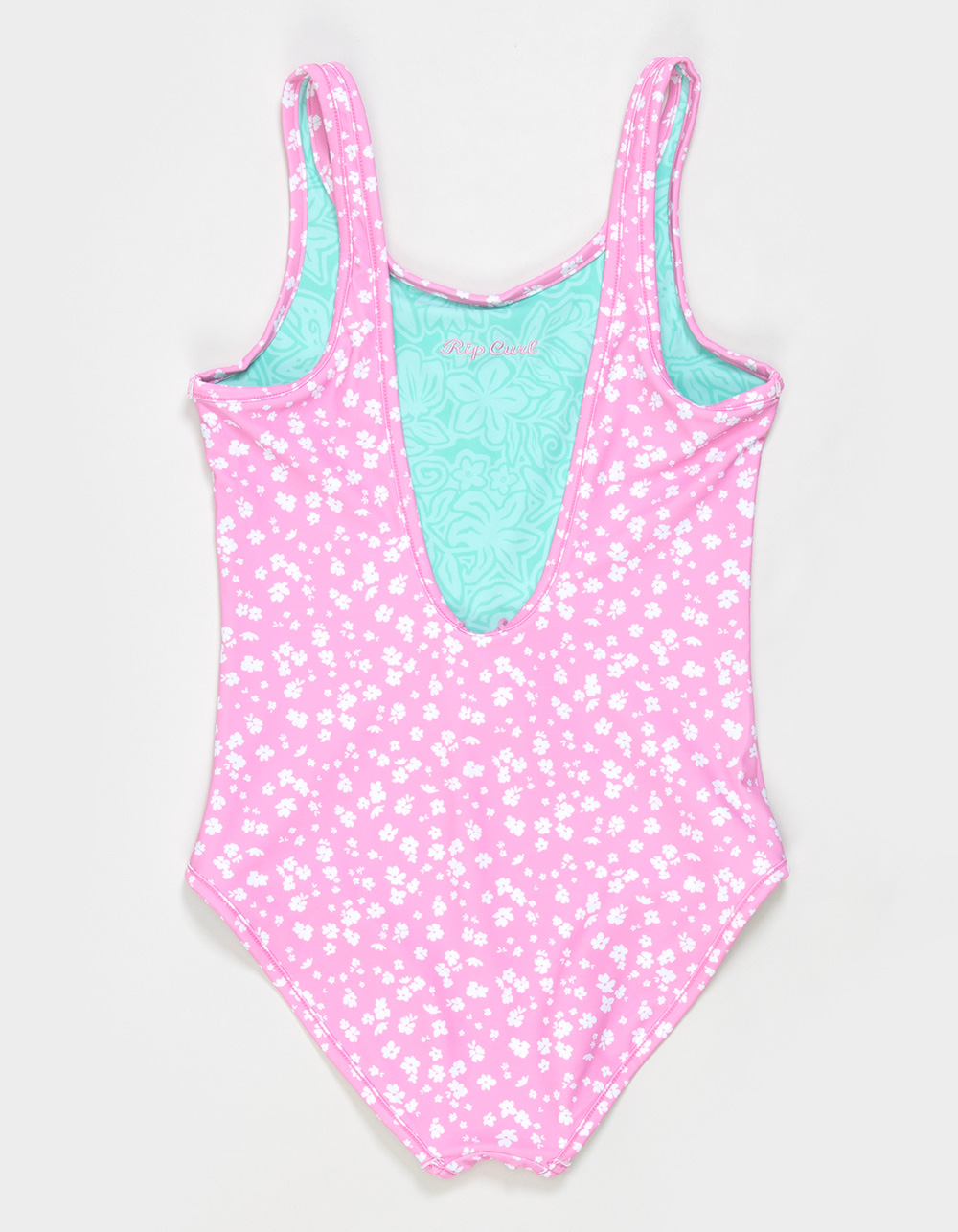 RIP CURL Sunshine Girls Reversible One Piece Swimsuit - PINK
