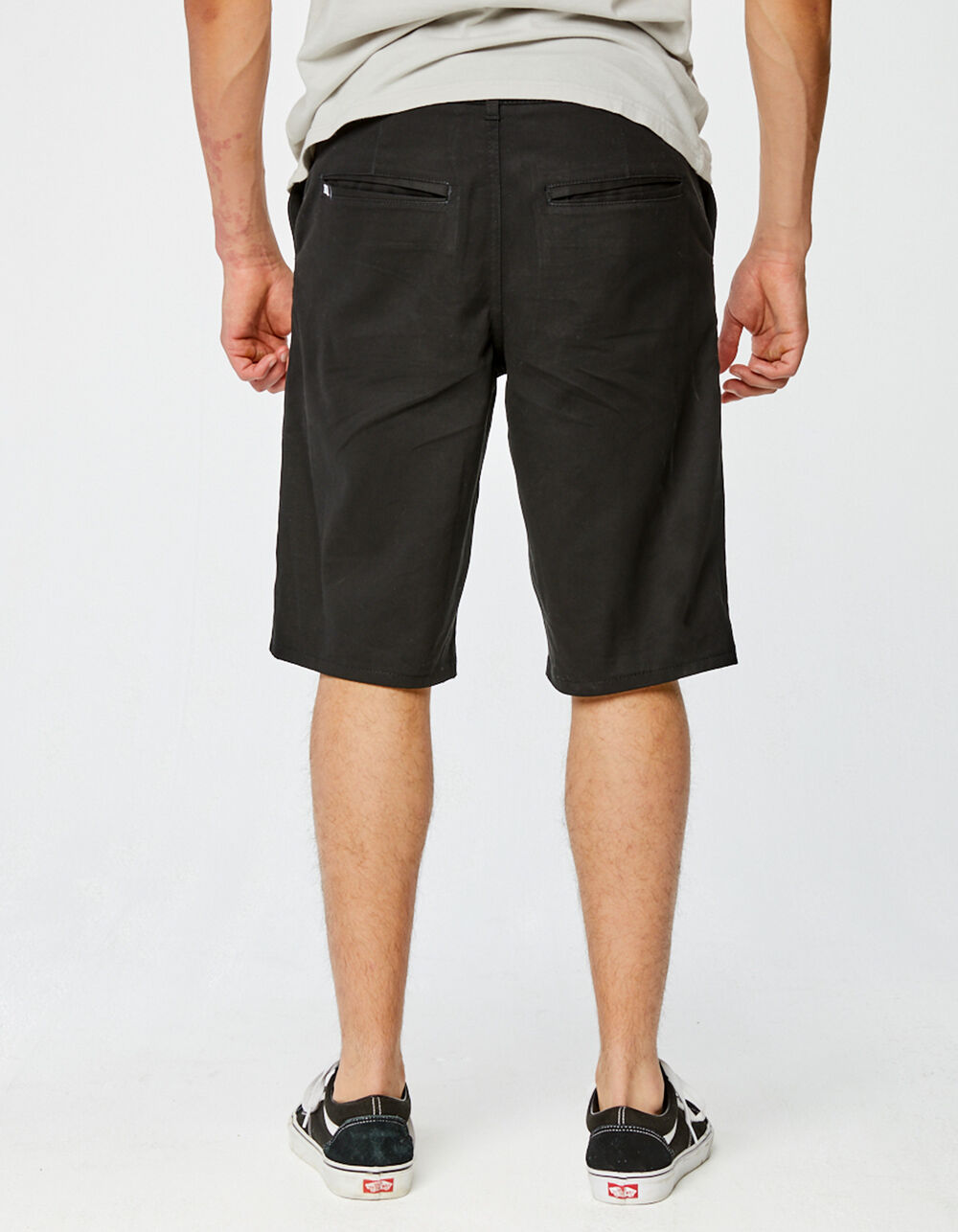 RSQ Long Mens Black Chino Shorts BLACK Tillys