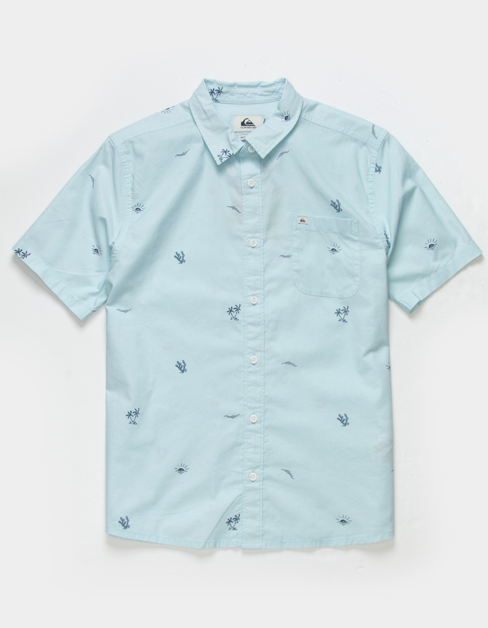 QUIKSILVER Spaced Out Boys Button Up Shirt - LIGHT BLUE | Tillys