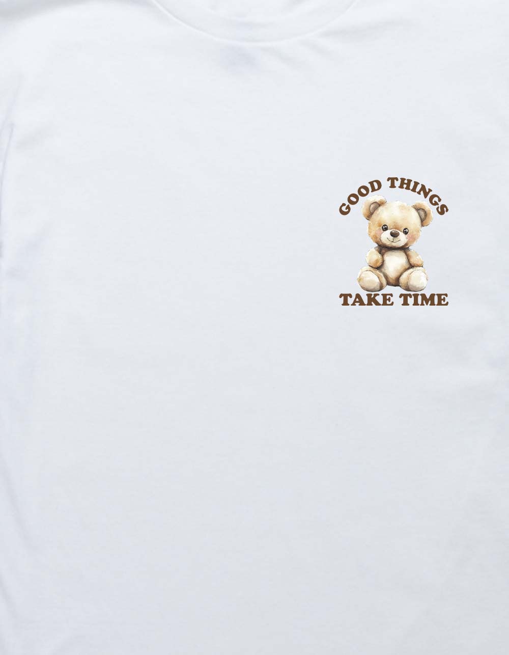 BEAR Good Things Unisex Kids Tee - WHITE