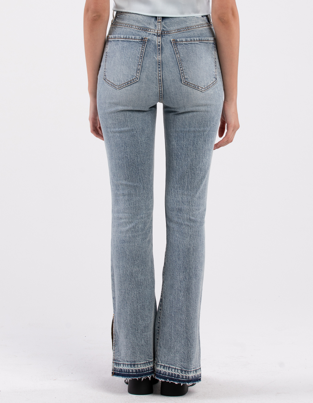 DAZE DENIM Go-Getter Womens High Rise Flare Jeans - MEDIUM WASH | Tillys