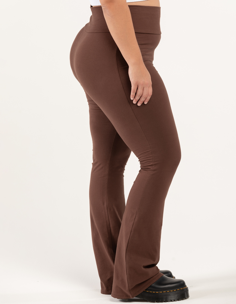 FULL TILT Essentials Womens Flare Leggings BROWN Tillys