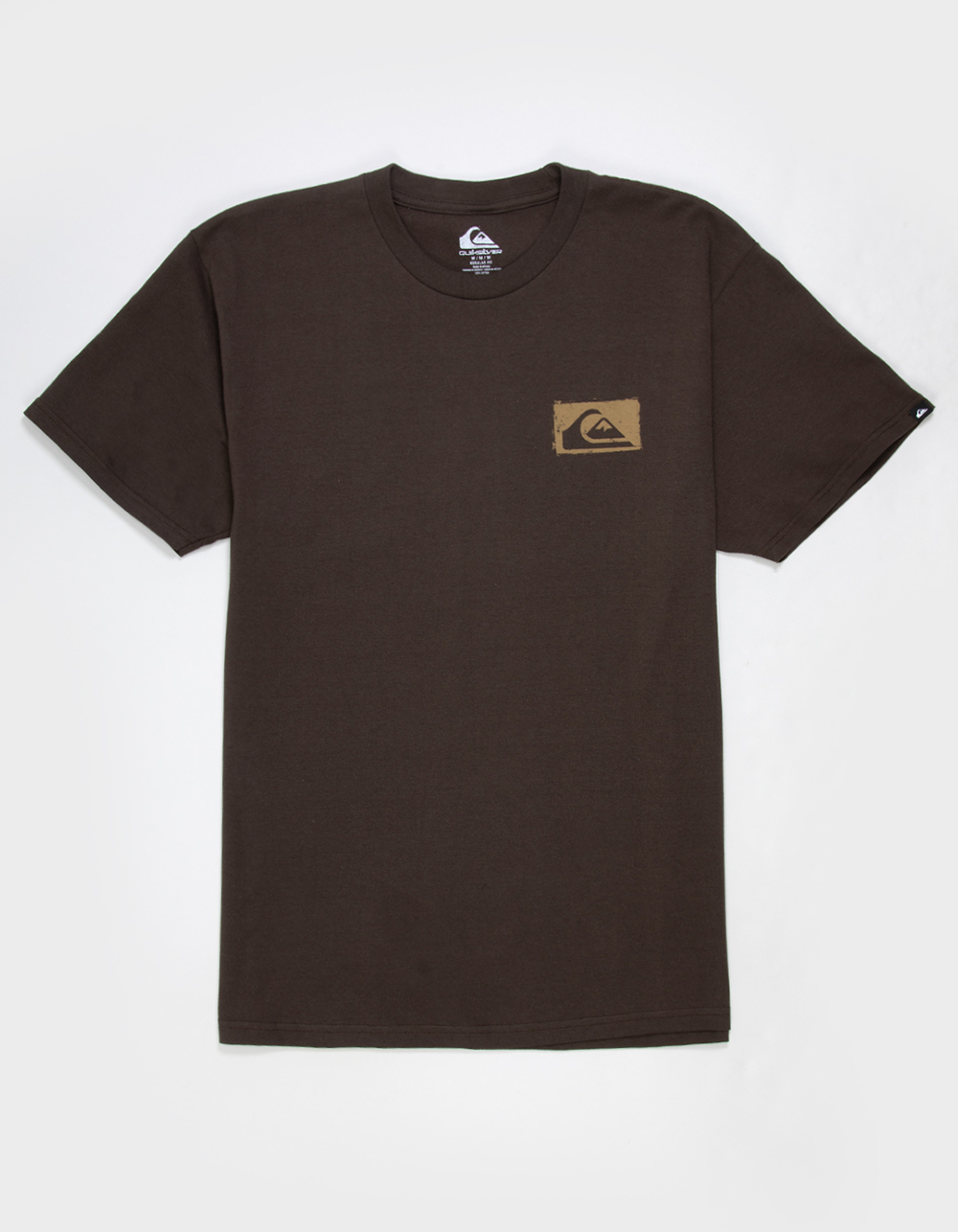 QUIKSILVER Impaired Mens Embroidered Tee - BROWN