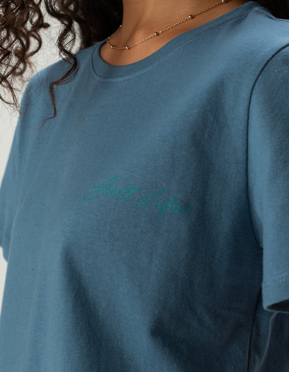 SALT LIFE Ocean Turtle Womens Tee - NAVY