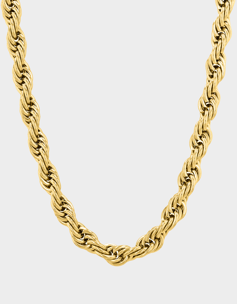 STEEL NATION Stainless Steel With Yellow IP 5MM Rope Chain - GOLD