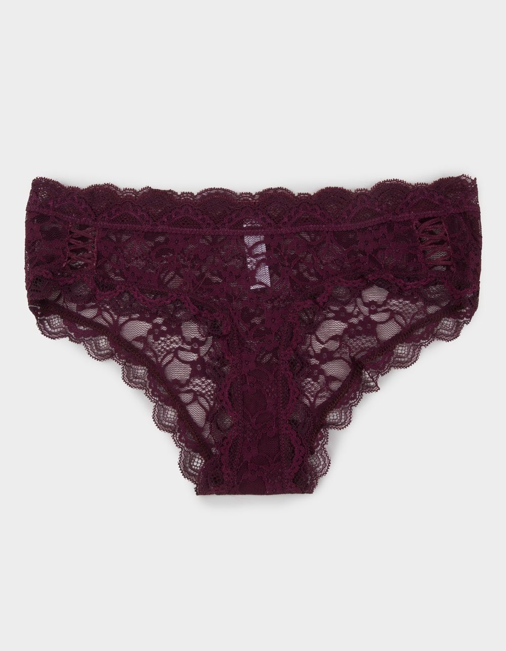 FULL TILT Allover Lace Up Hipster Panties