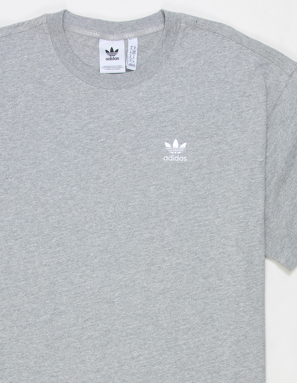 ADIDAS Originals Trefoil Essentials Mens Oversized Tee - HEATHER GRAY