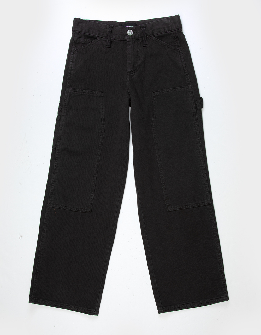 RSQ Boys Straight Twill Utility Pants - WASHED BLACK
