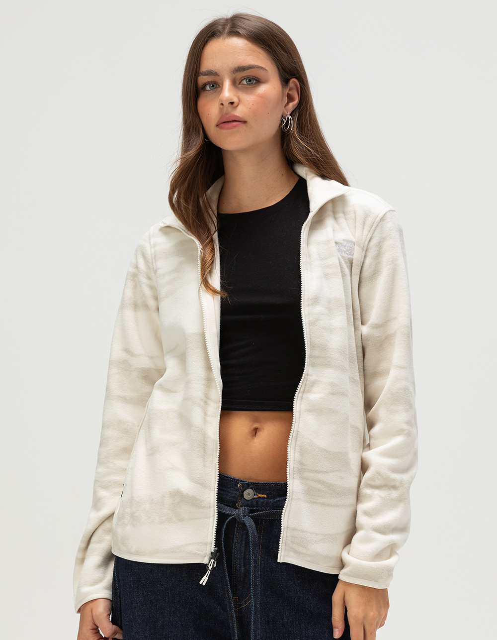 THE NORTH FACE Glacier Womens Fleece Jacket - Cream Combo
