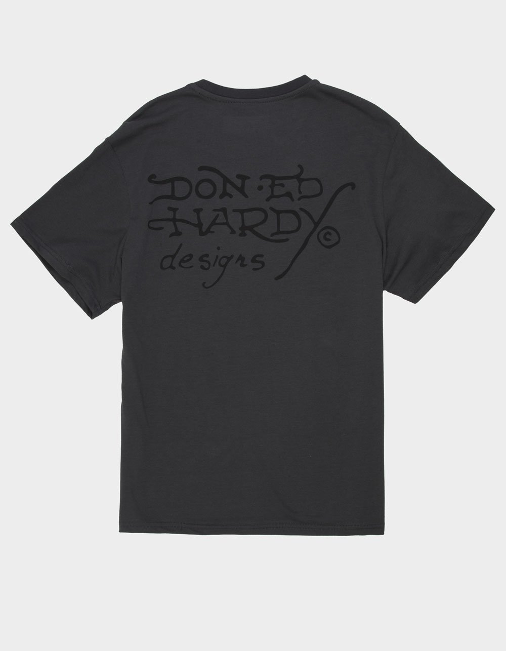 ED HARDY Tiger Panther Mens Tee - CHARCOAL