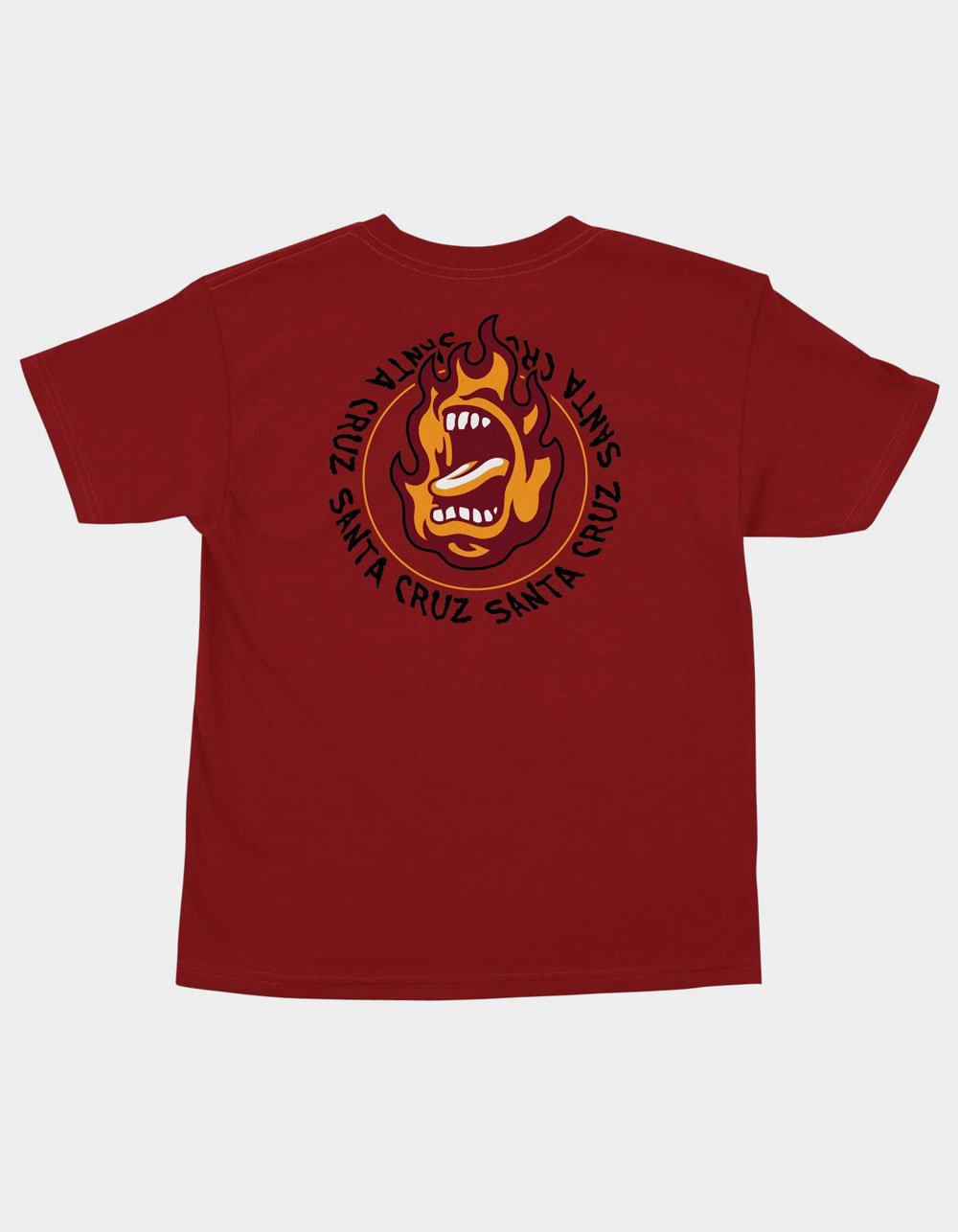 SANTA CRUZ Ringed Scream Boys Tee - RED