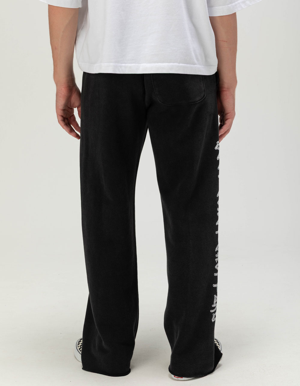 WEST COAST CHOPPERS Skeleton Moto Logo Mens Sweatpants - WASHED BLACK