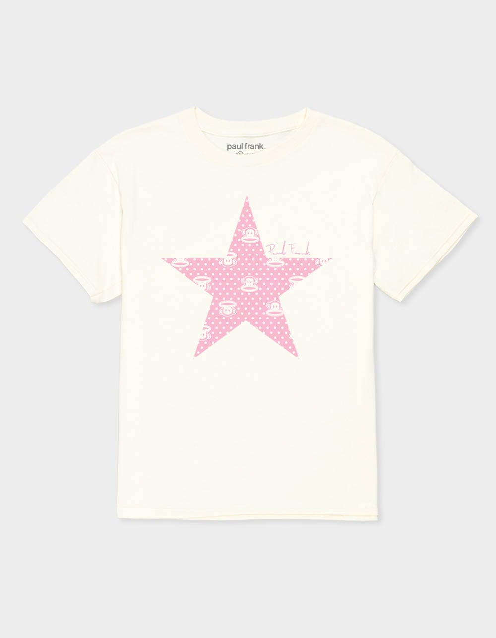 PAUL FRANK Star Polka Dot Girls Tee - OFF WHITE