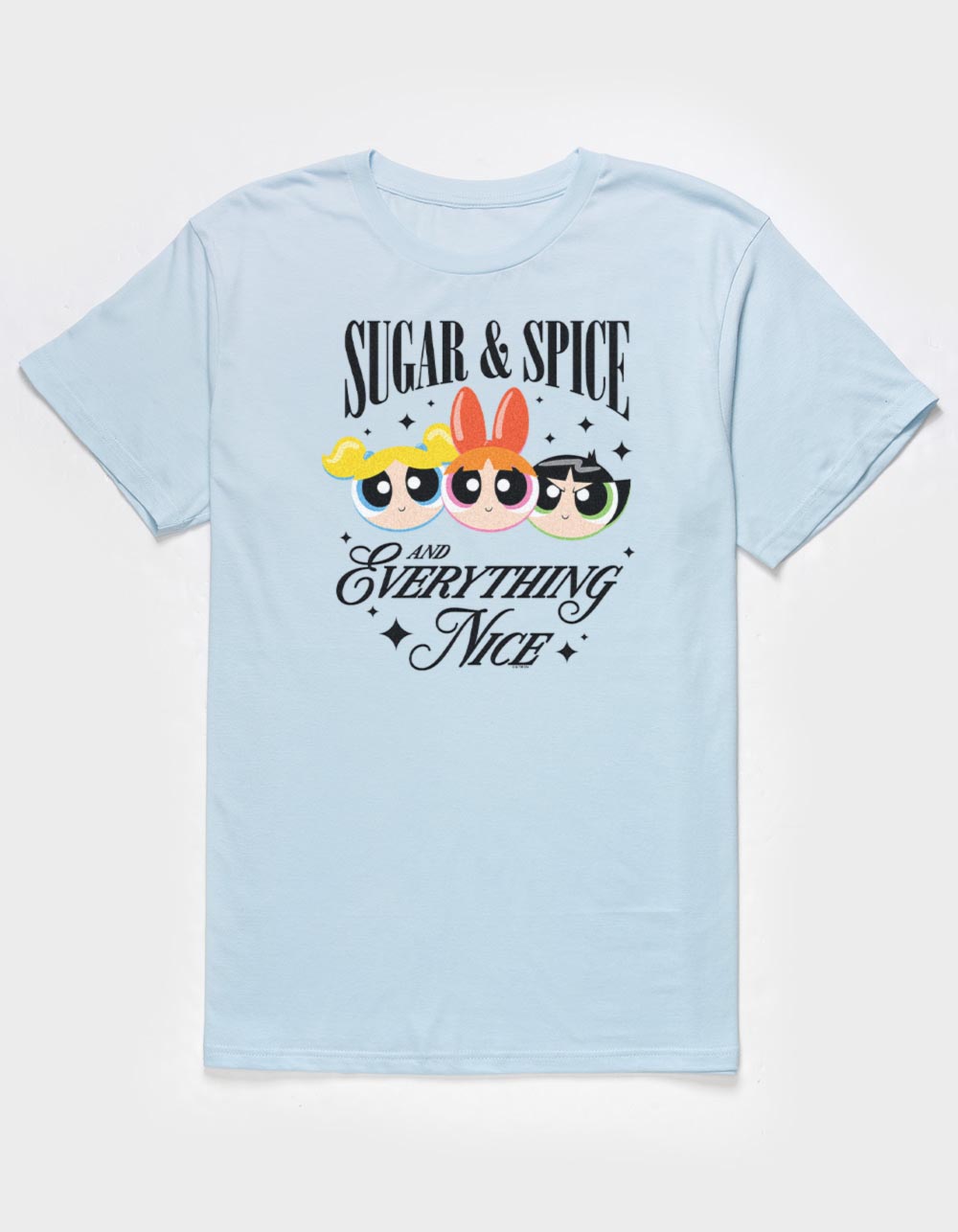 POWERPUFF GIRLS Everything Nice Unisex Tee - LIGHT BLUE