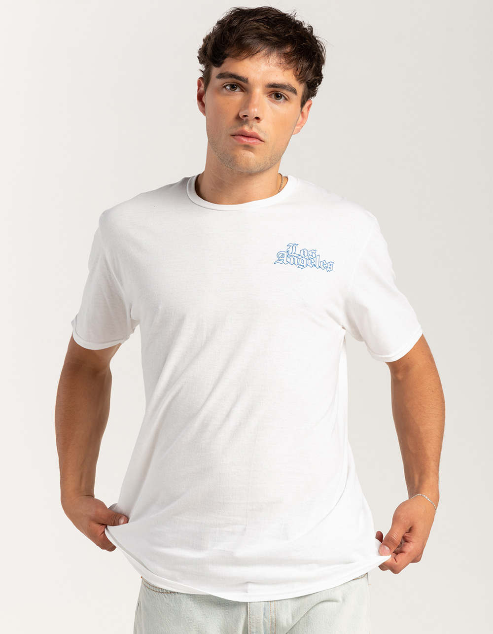 LOS ANGELES California Stack Unisex Tee - WHITE