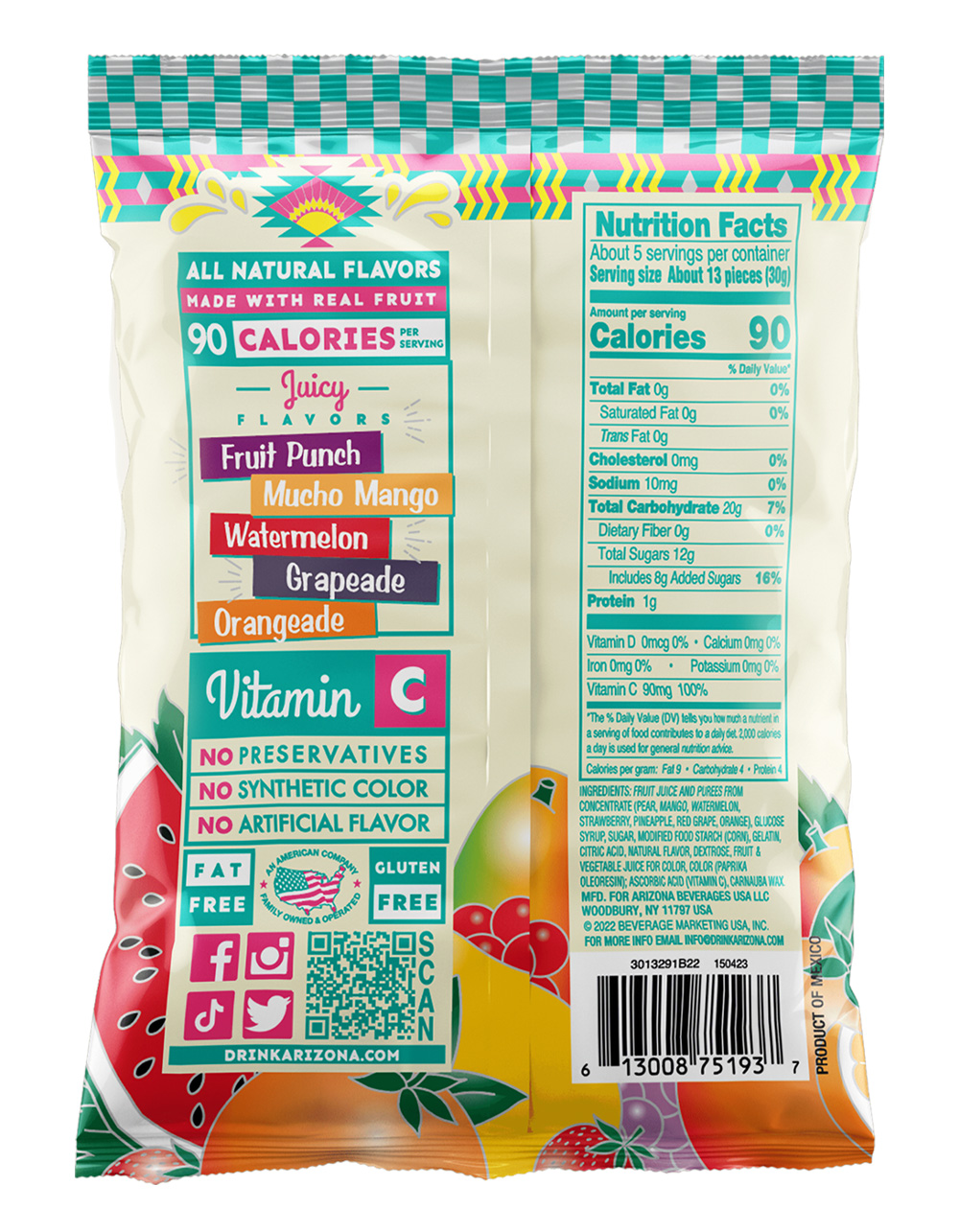 ARIZONA Fruit Snacks MIXED FRUIT Tillys