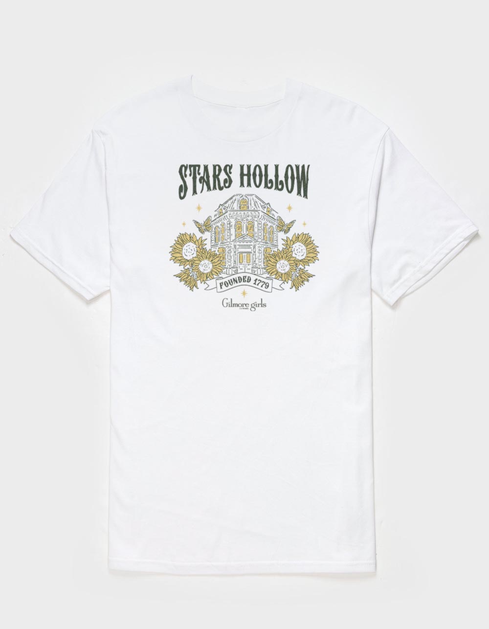 GILMORE GIRLS Stars Hollow Unisex Tee - WHITE
