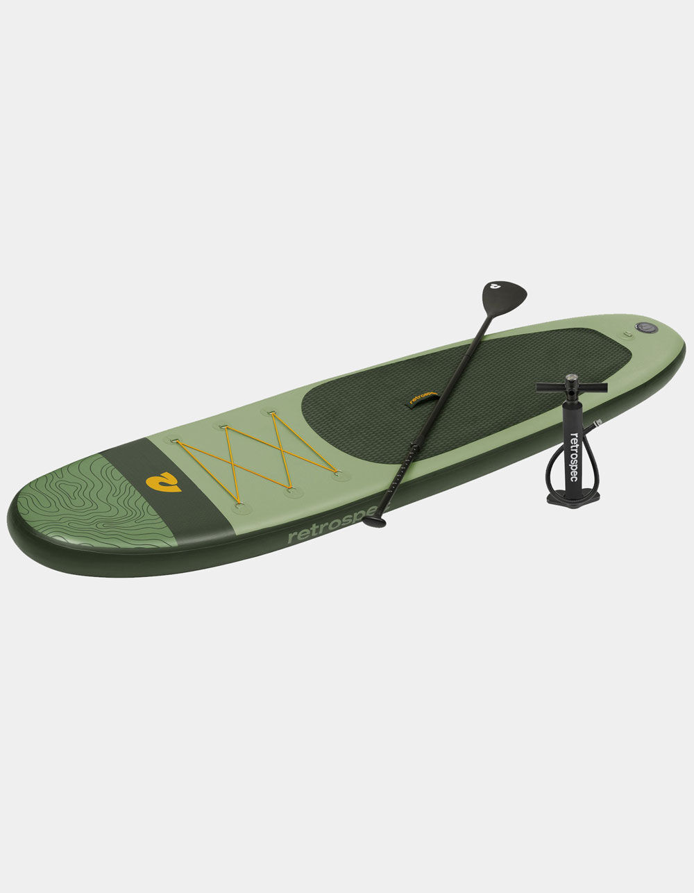 RETROSPEC 10' Weekender Inflatable Stand Up Paddle Board GREEN Tillys