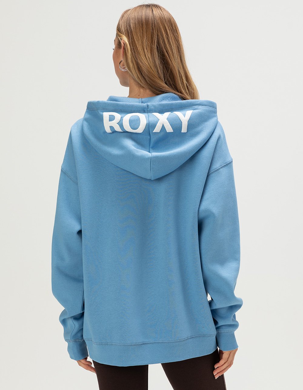 ROXY Windy Palm Womens Hoodie - LIGHT BLUE