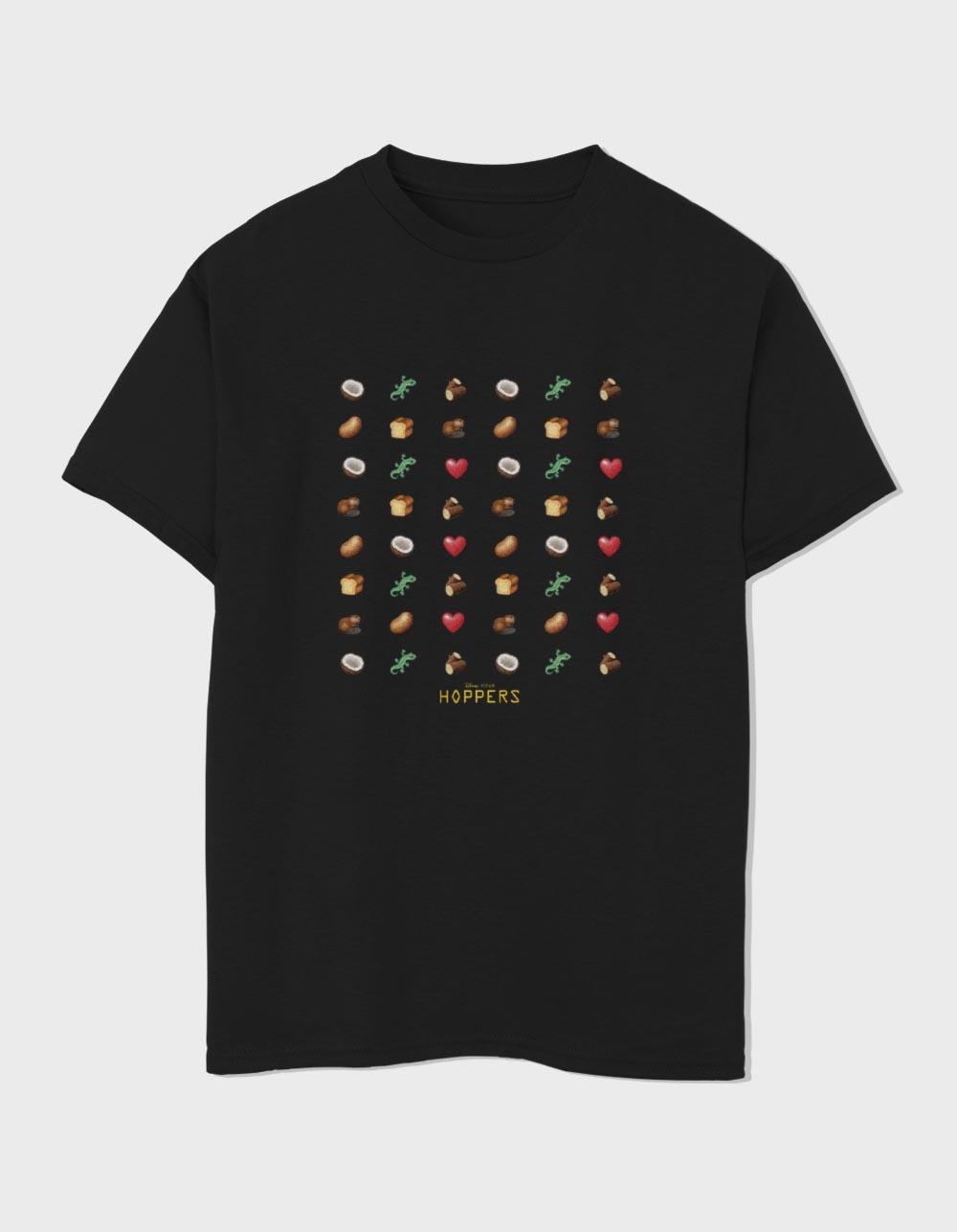 Hoppers Icons Unisex Kids Tee - BLACK