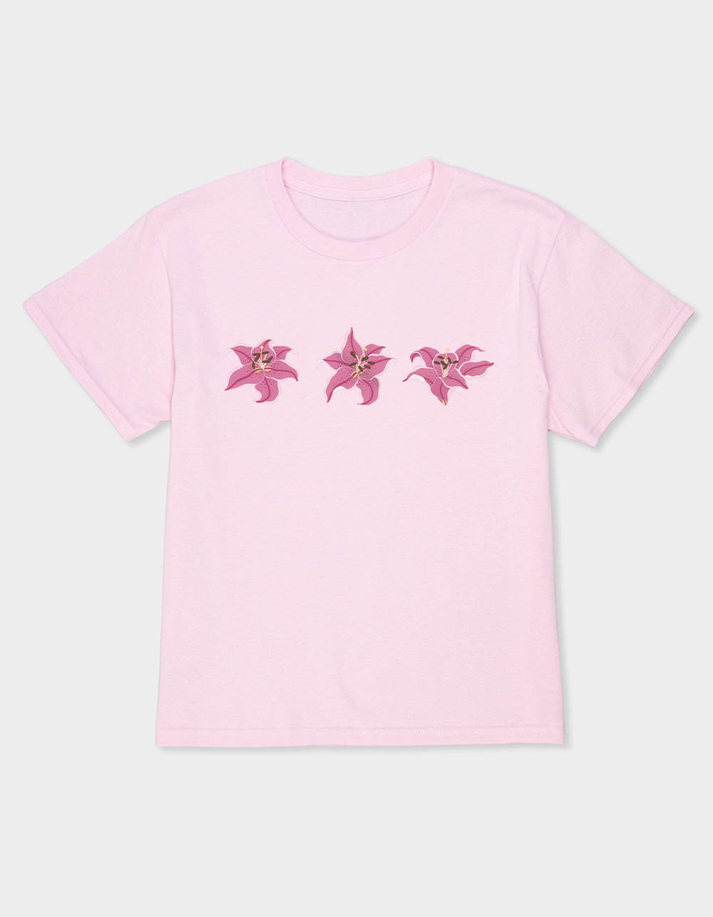 ORCHID Trio Cluster Girls Tee - LIGHT PINK