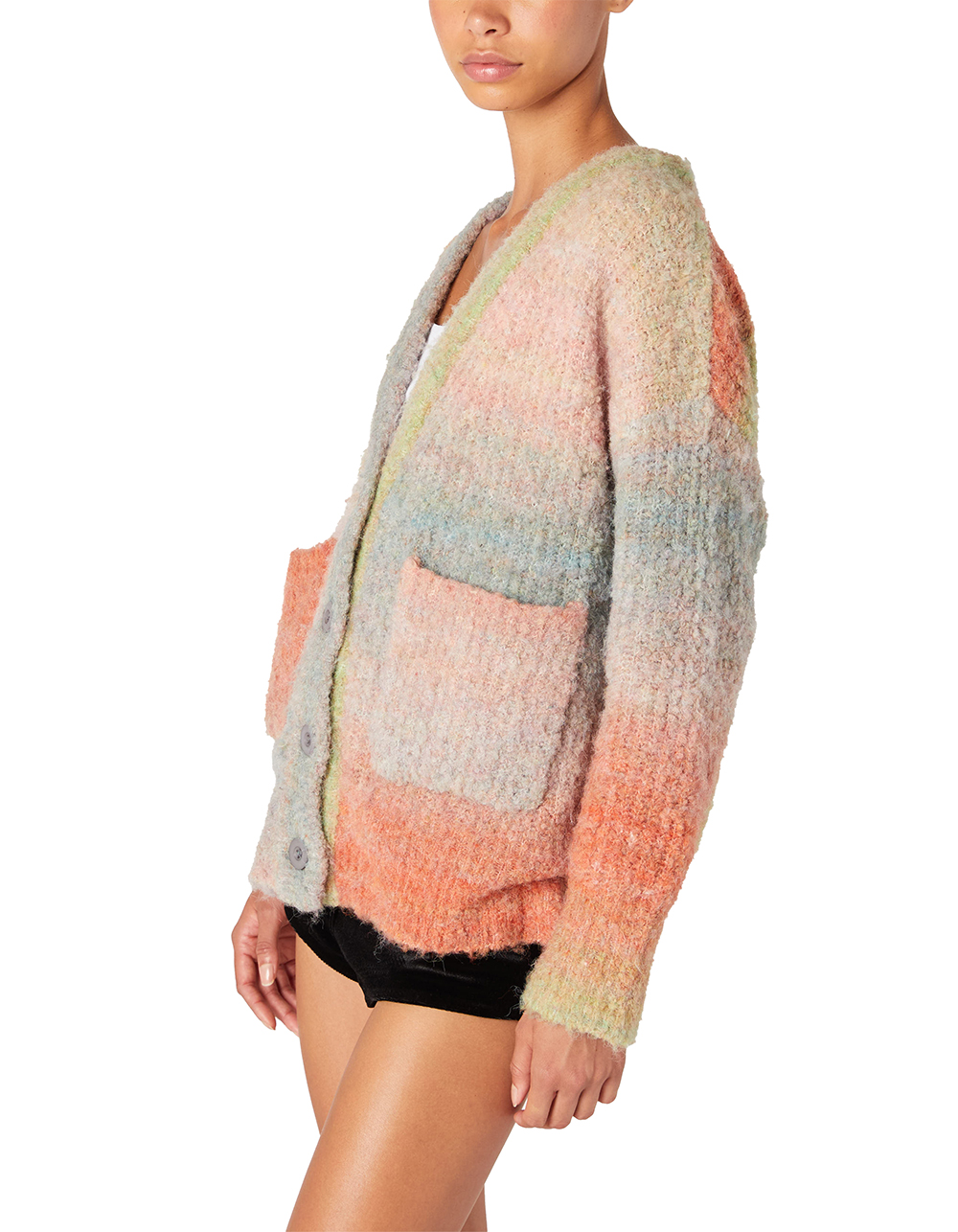 BLANK NYC Eyes Closed Womens Cardigan - MULTI
