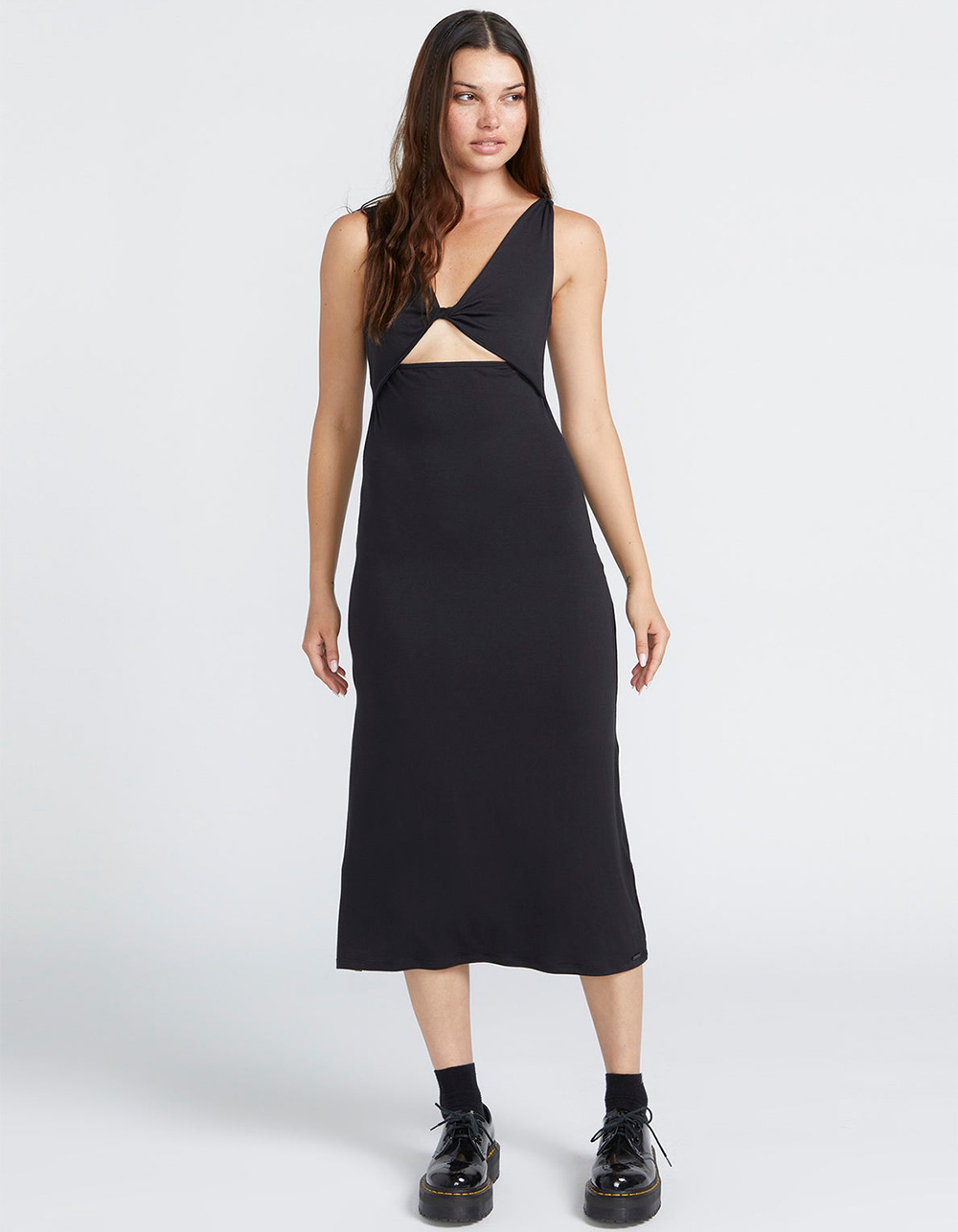VOLCOM Stone Luz Womens Midi Dress - BLACK | Tillys