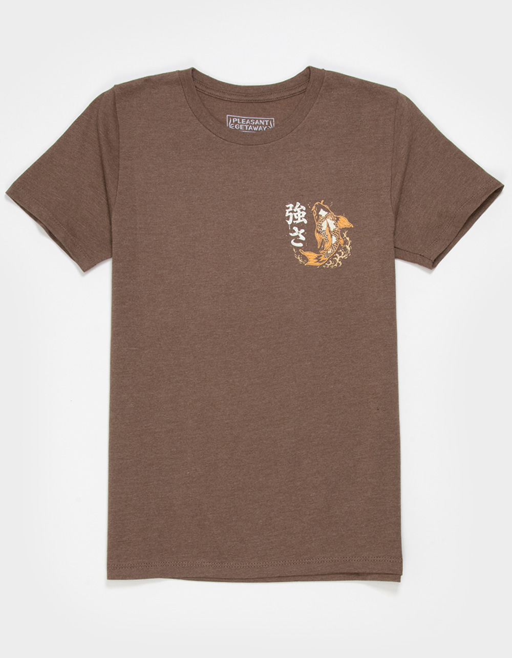 PLEASANT GETAWAY Japan Fish Boys Tee - BROWN