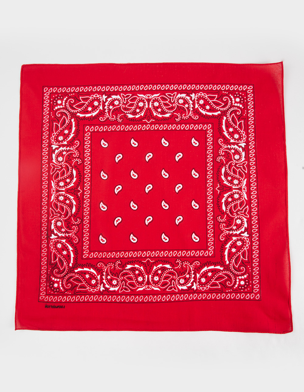 Red Paisley Bandana - RED