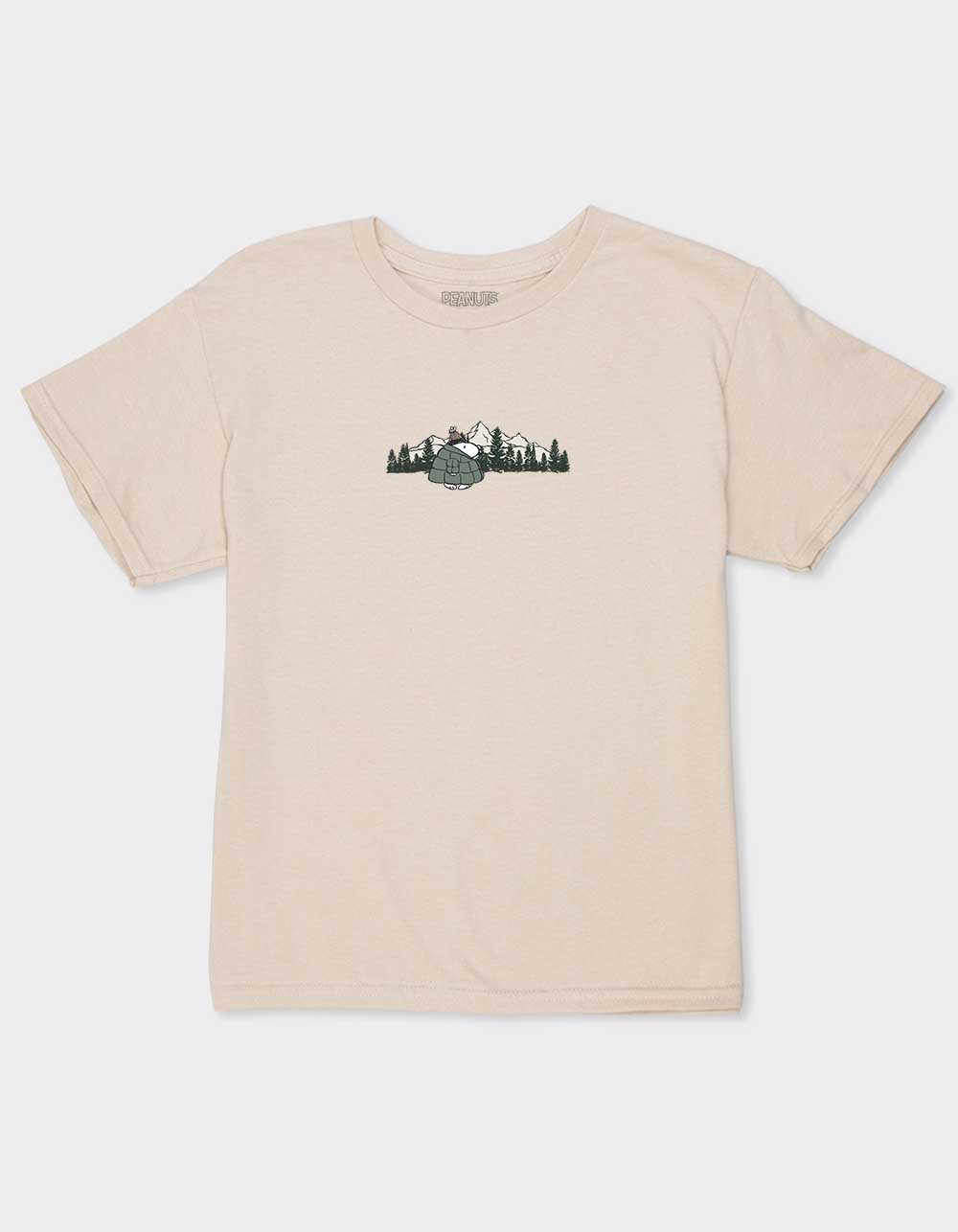 PEANUTS Winter Walks Unisex Kids Tee - SAND