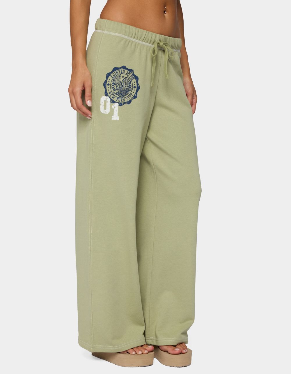 Edikted Spirit Sweatpants - DK GREEN