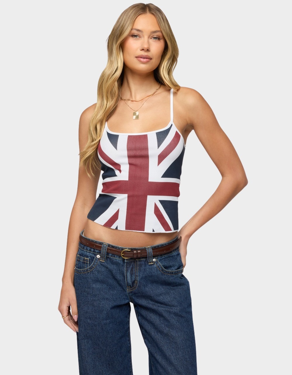 EDIKTED UK Babe Tank Top - WHITE