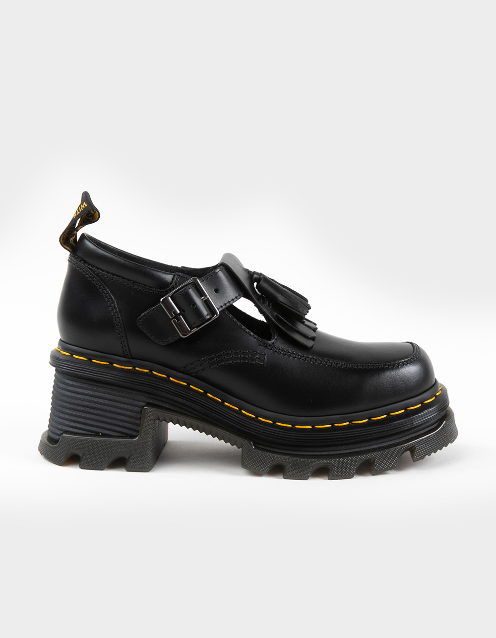 DR. MARTENS Corran Atlas Leather Mary Jane Womens Shoes - BLACK