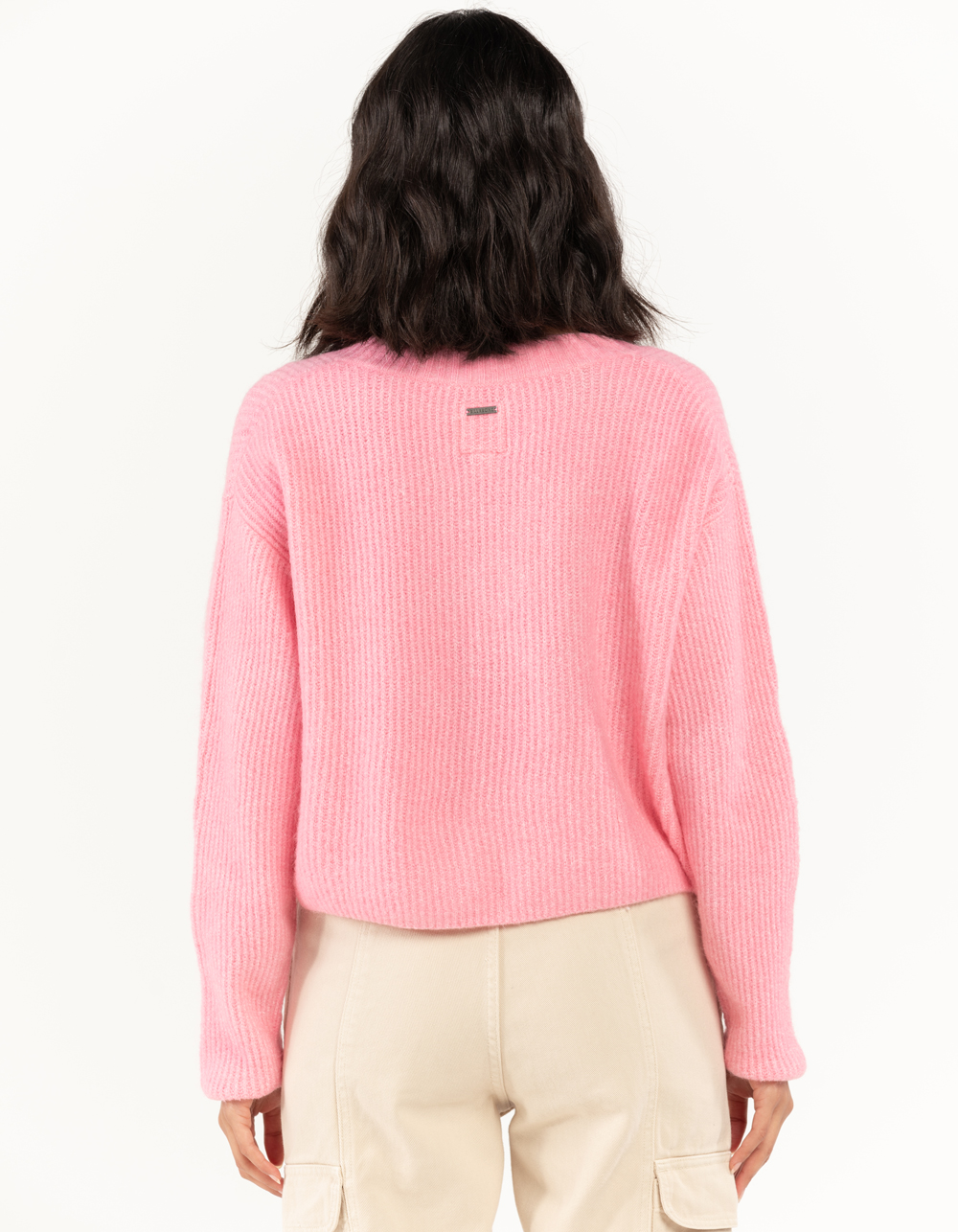 BILLABONG No Where Else Womens Crop Sweater - PINK | Tillys